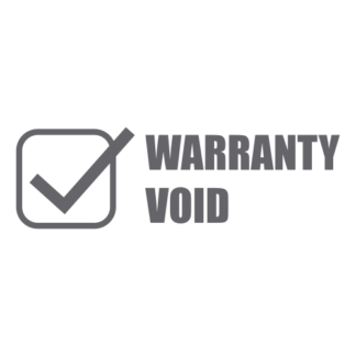 Warranty Void Decal (Grey)